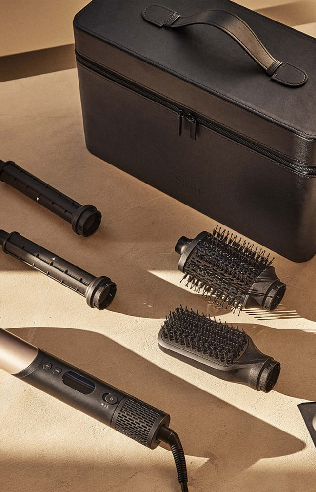 Sèche-cheveux tout-en-1 - 5 embouts - Doré