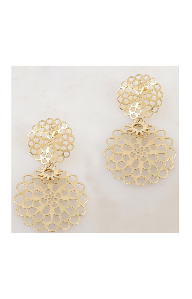 Boucles d'oreilles - Acier inoxydable doré