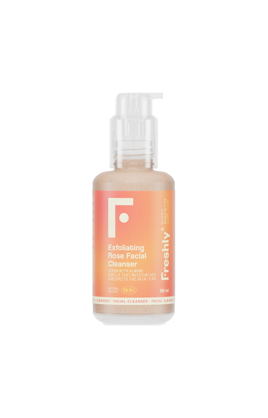 Nettoyant exfoliant - Rose - Visage - 100 ml