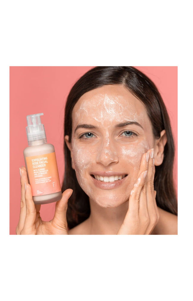 Nettoyant exfoliant - Rose - Visage - 100 ml