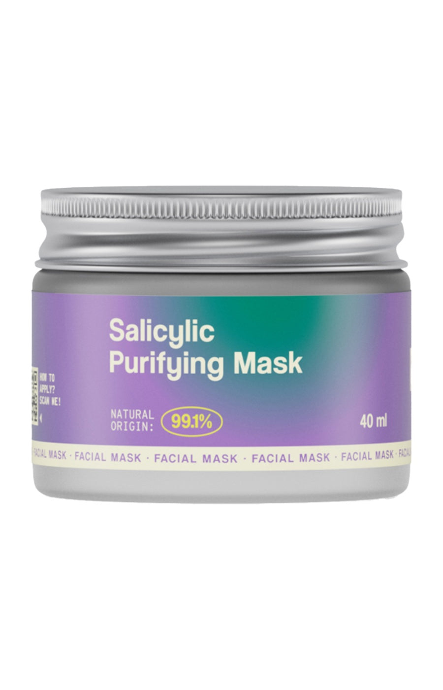 Masque purifiant - Acide salicylique - Peaux mixtes & grasses - 40 ml