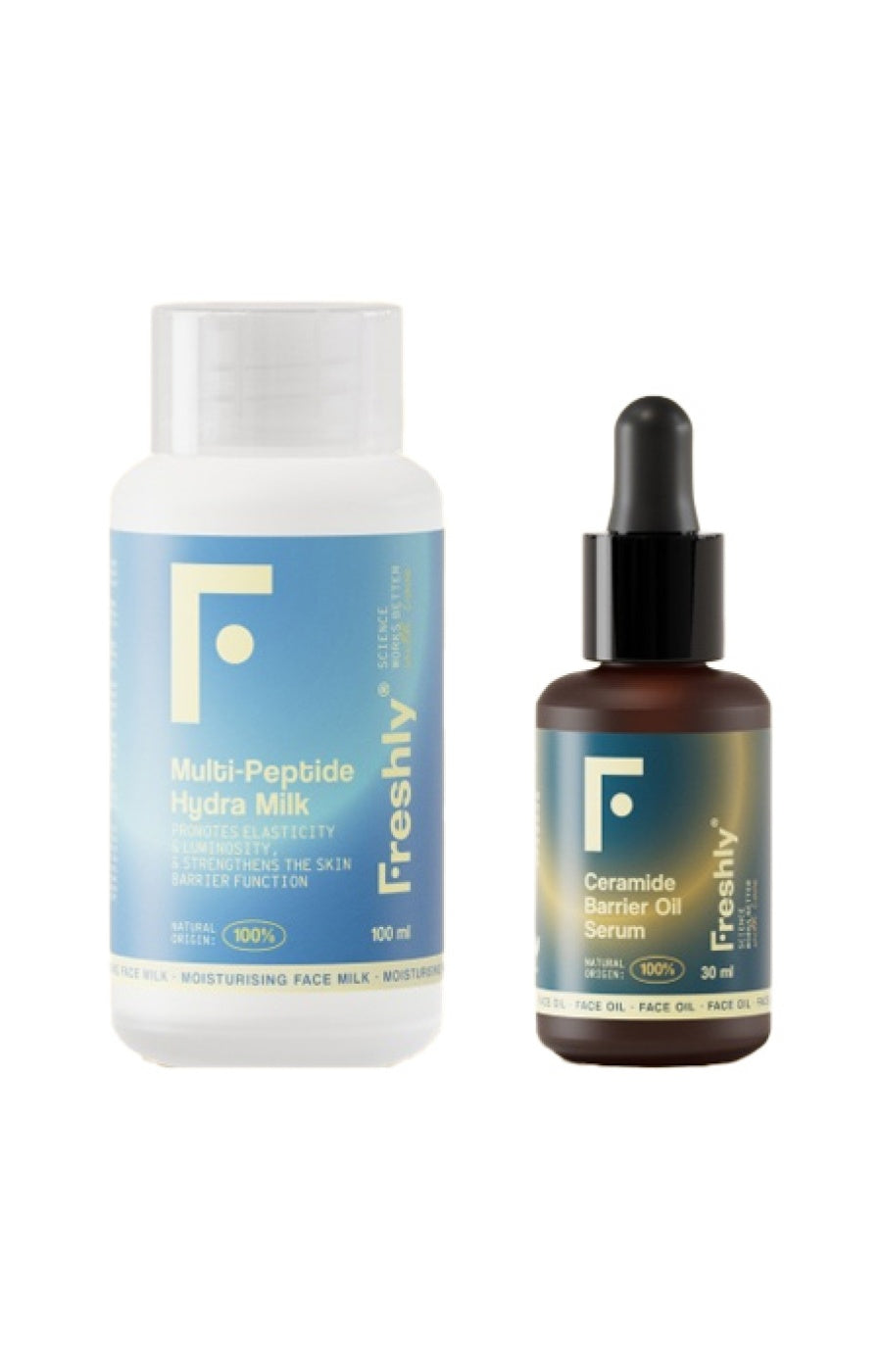 Sérum protecteur & lait hydratant - Céramides & peptides - Visage