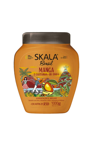 Crème de soin hydratante vegan - Mangue & noix - Cheveux secs & crépus - 1 L