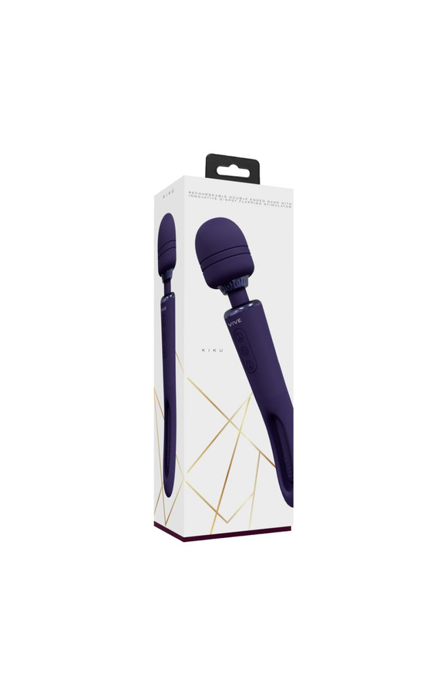 Vibromasseur double embout - Kiku - 20 modes - Violet