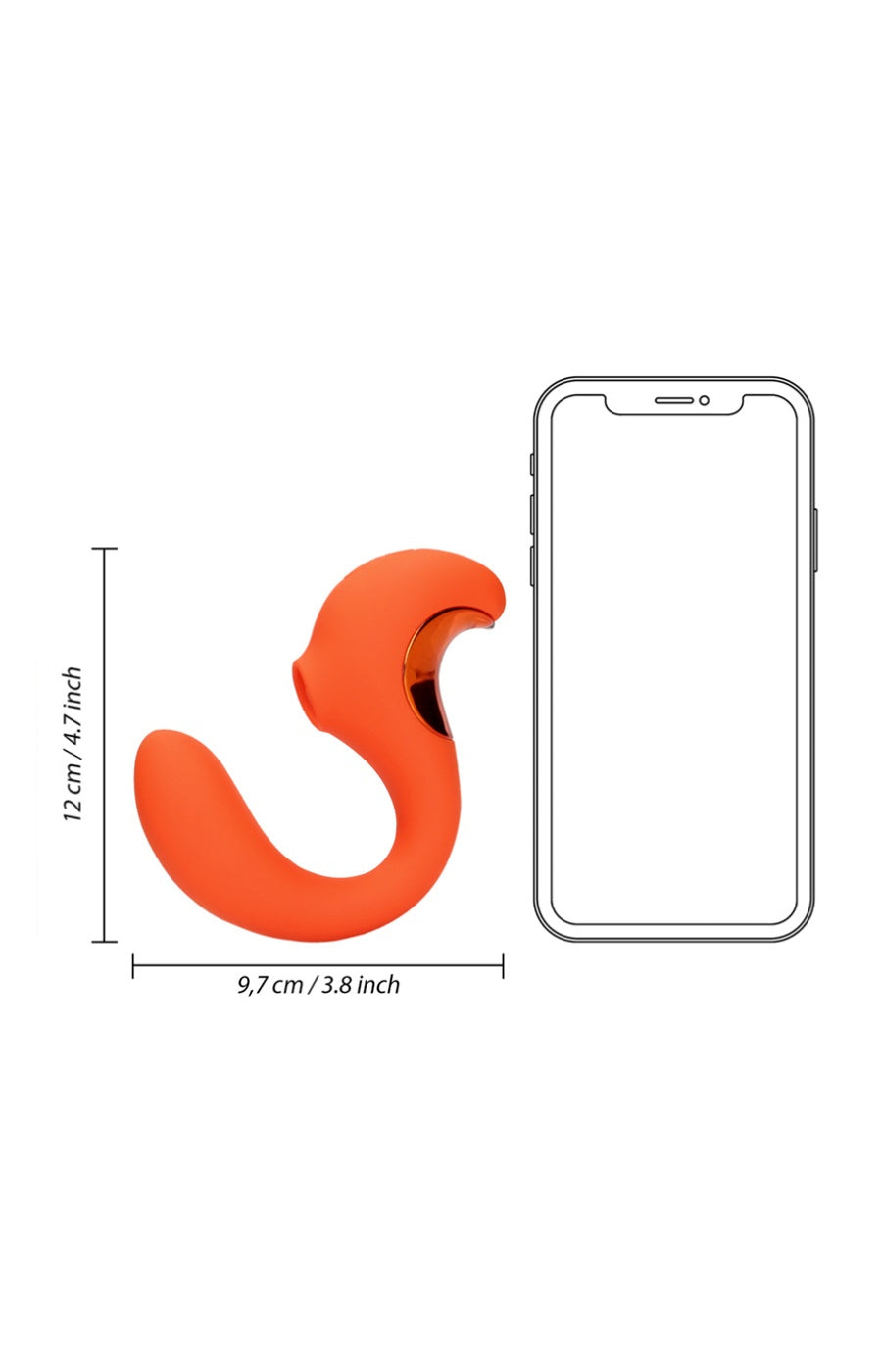 Vibromasseur & stimulateur clitoridien - G-Spot  - 10 modes - Orange