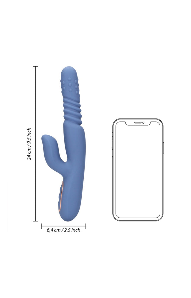 Vibromasseur - Perles rotatives chauffantes - Bleu