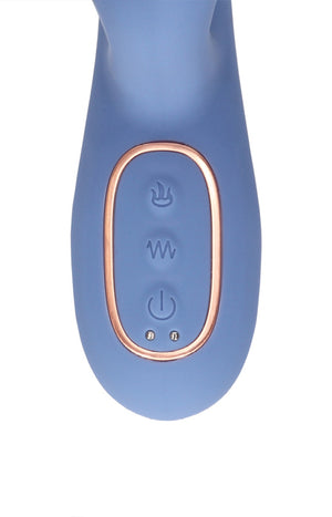 Vibromasseur - Perles rotatives chauffantes - Bleu