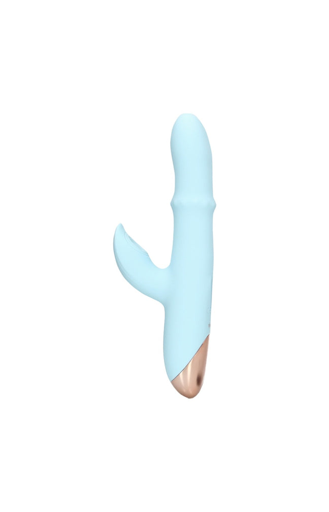 Vibromasseur - Onde de pulsion & anneau mobile - 25 modes - Bleu