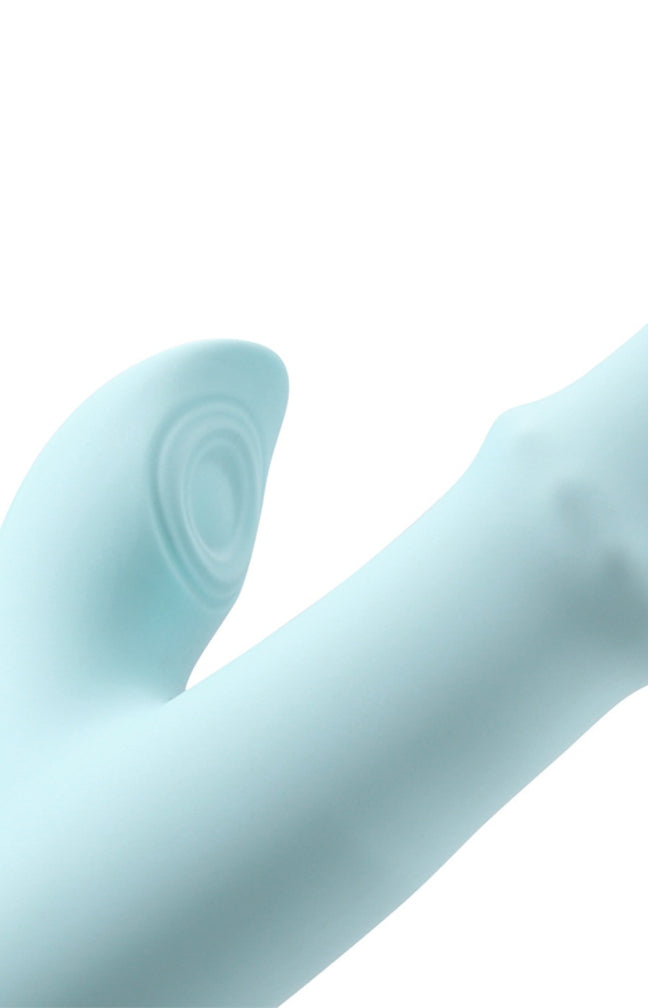 Vibromasseur - Onde de pulsion & anneau mobile - 25 modes - Bleu