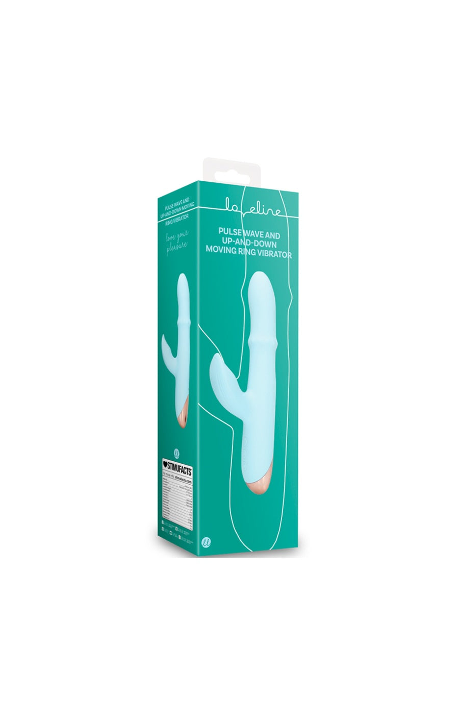 Vibromasseur - Onde de pulsion & anneau mobile - 25 modes - Bleu