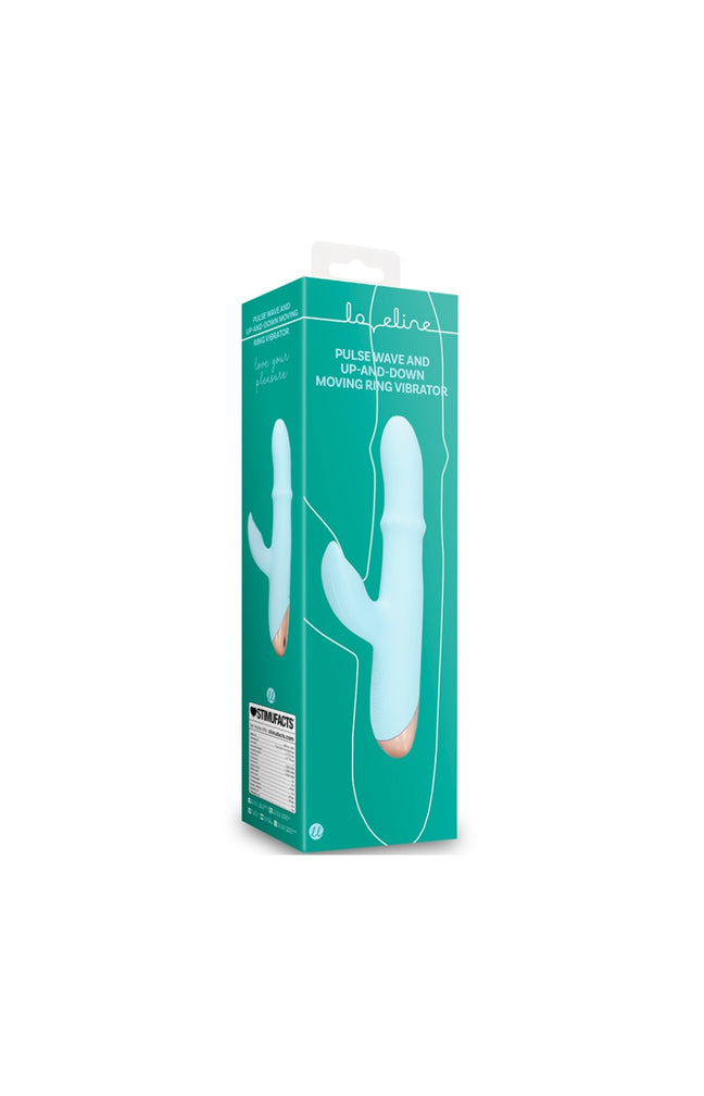 Vibromasseur - Onde de pulsion & anneau mobile - 25 modes - Bleu