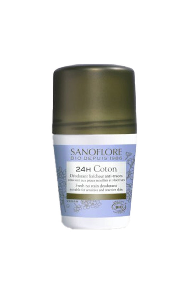Déodorant roll-on bio 24h - Coton - 50 ml
