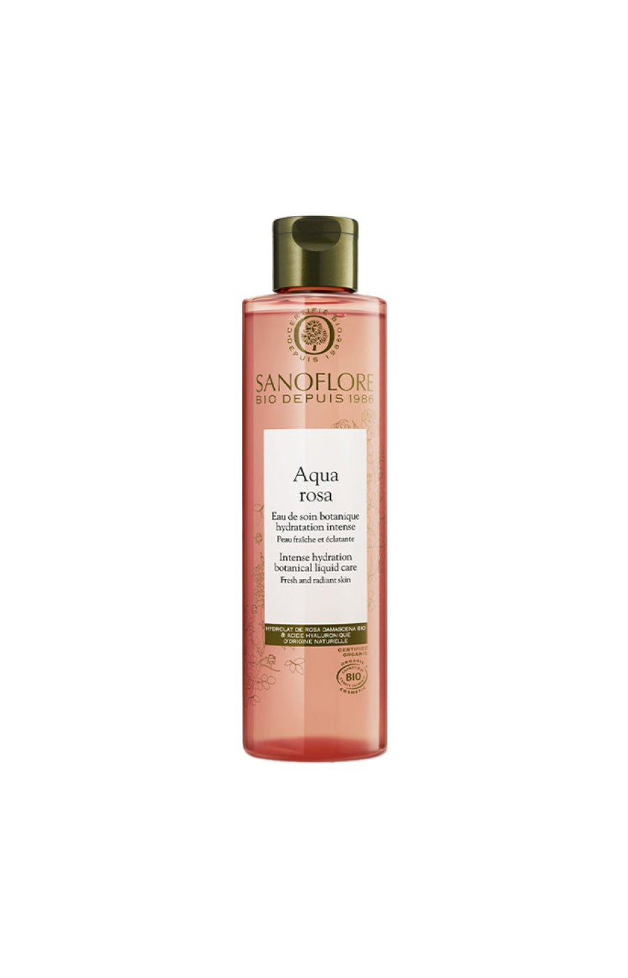 Eau florale de rose bio - Rosa Fresca - Visage -  200 ml