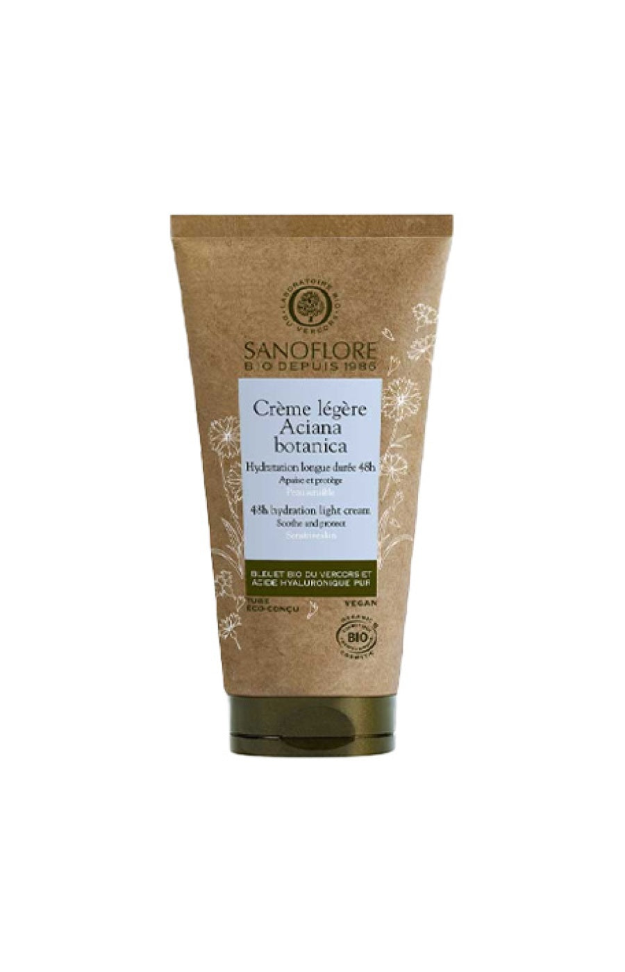Crème légère bio - Aciana Botanica - Peaux sensibles - 50 ml