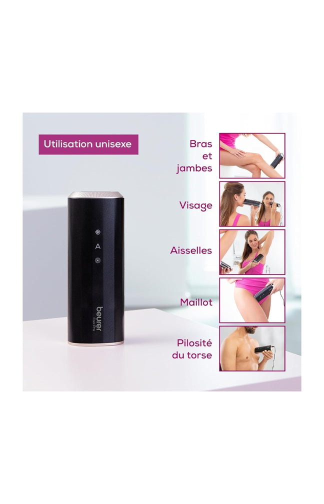 IPL - Appareil d'épilation à la lumière pulsée - Fonction fraicheur - 1 million de flashs - Visage & corps