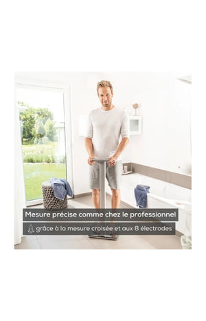 Impédancemètre connecté - Poids, graisse, eau, muscle & masse osseuse