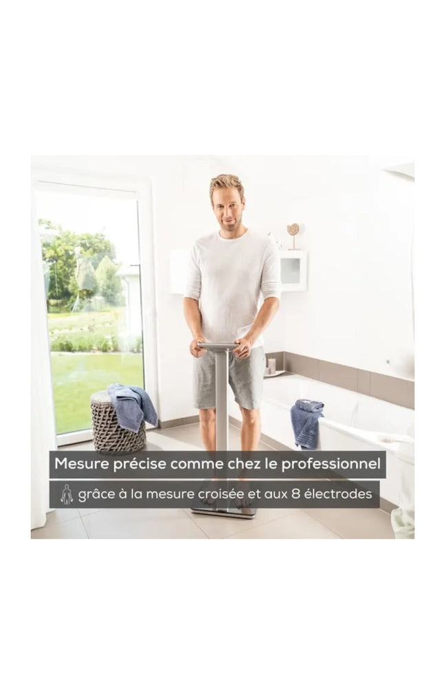 Impédancemètre connecté - Poids, graisse, eau, muscle & masse osseuse