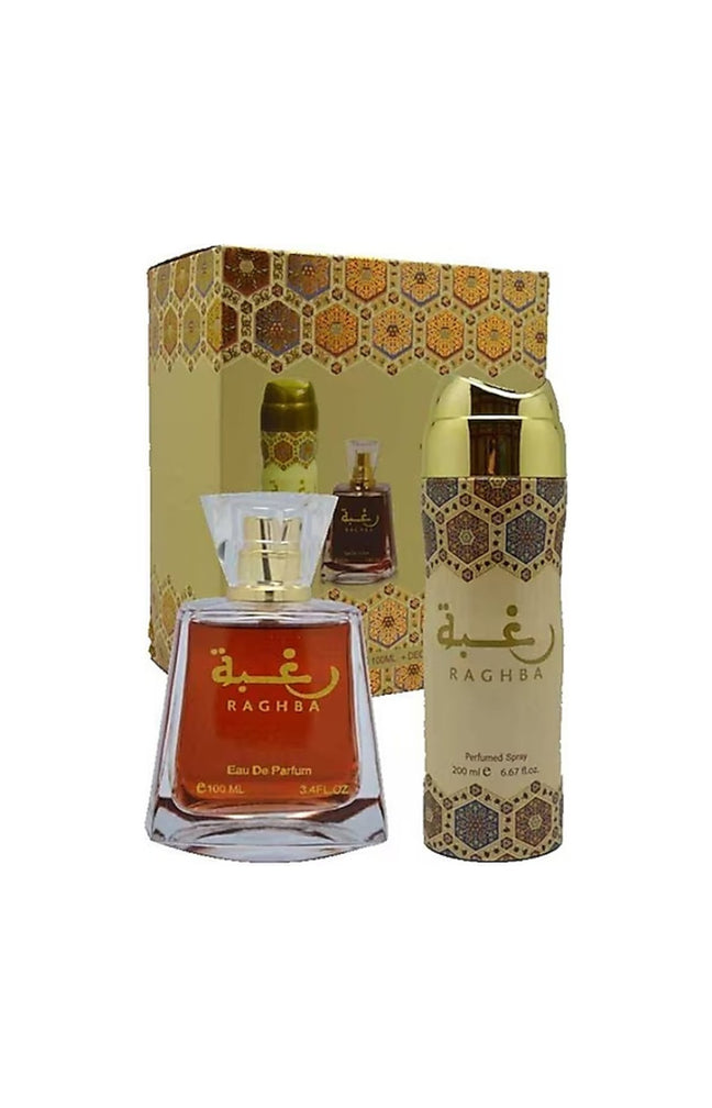 Coffret parfumé Raghba - Boisé oriental - Homme - 2 produits