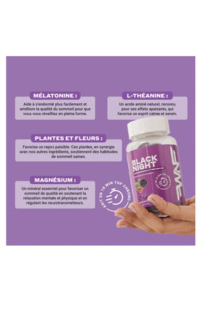 Gummies sommeil - Black Night - 1 mois