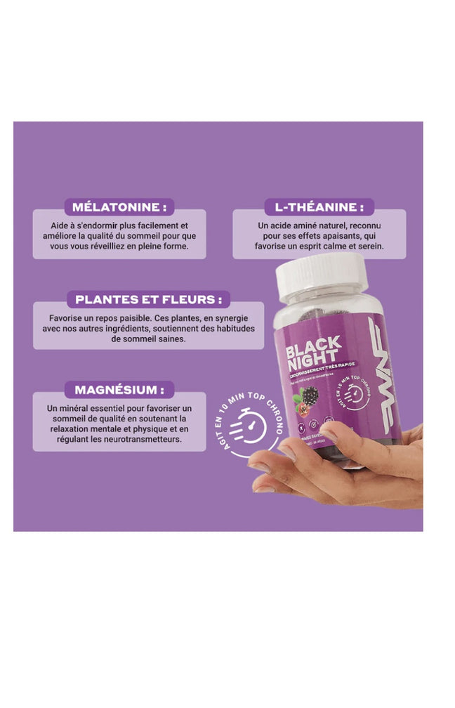 Gummies sommeil - Black Night - 1 mois
