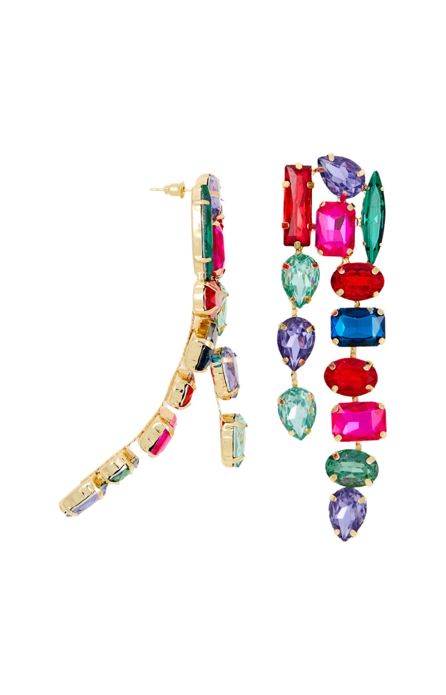 Boucles d'oreilles - Alliage - Multicolore