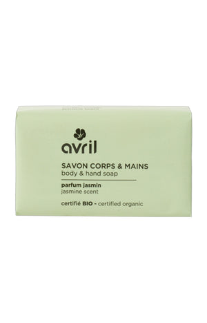 Savon solide bio - Jasmin - Corps & mains - 100 g