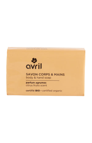 Savon solide bio - Agrume - Corps & mains - 100 g