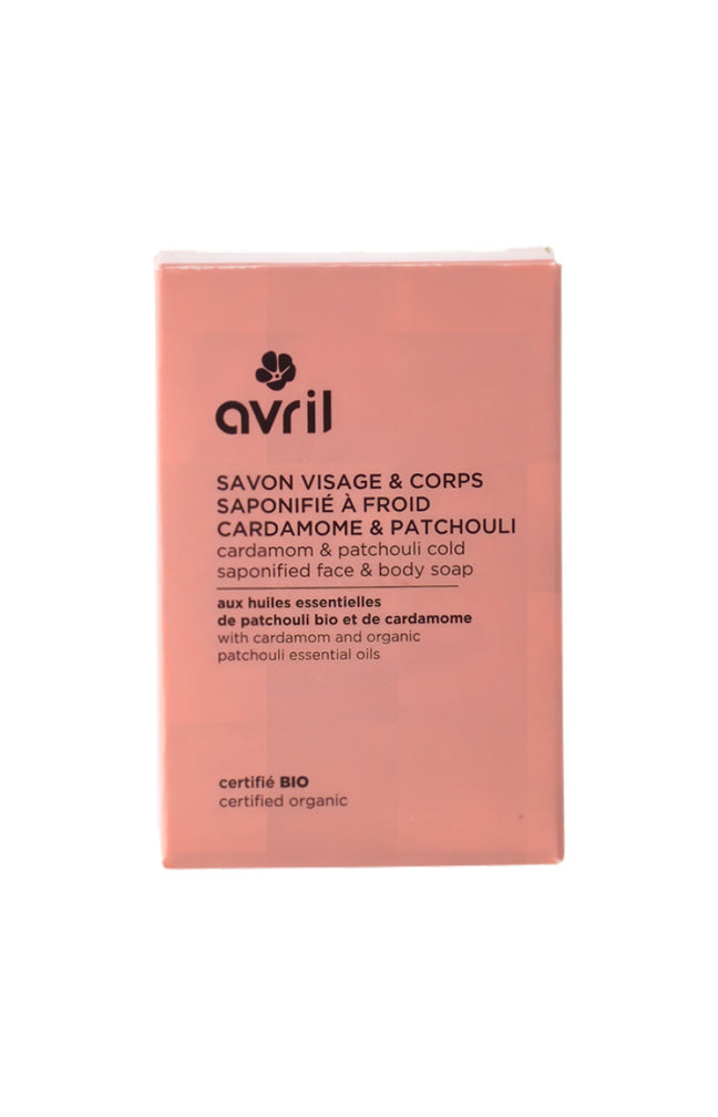 Savon solide bio - Cardamome & patchouli - Visage & corps - 100 g