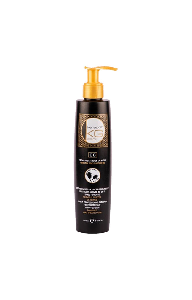 Shampoing restructurant - Kératine & huile de ricin - Cheveux abîmés  - 500 ml