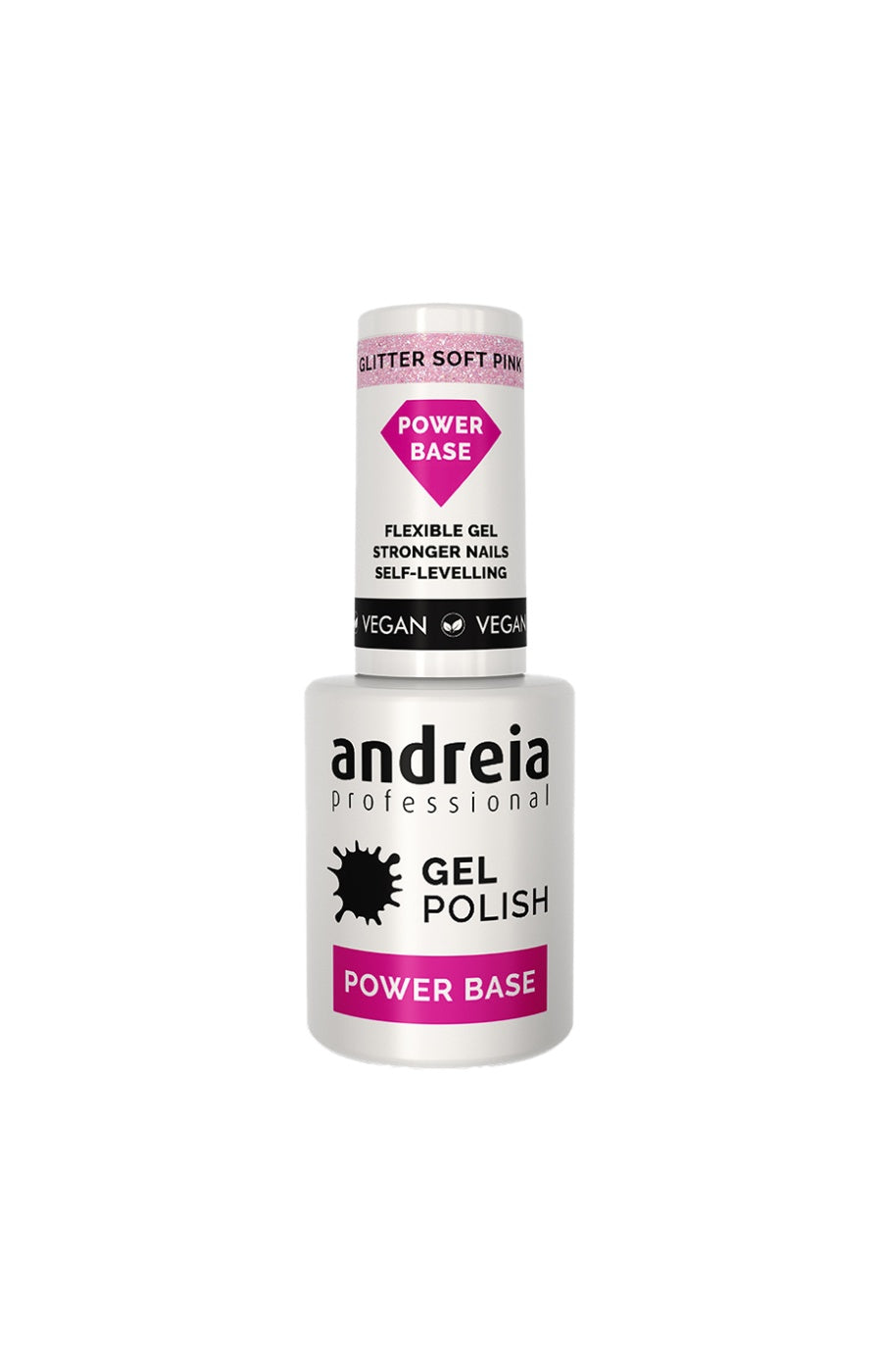 Base vernis semi-permanent - Power Base - Soft pink -10,5 ml