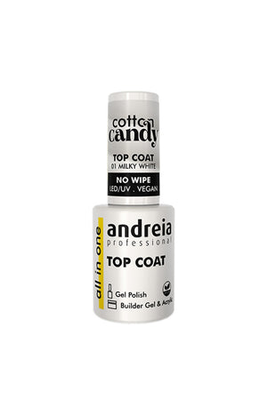 Top coat Cotton Candy - n°02 Milky White - All In One - 10,5 ml