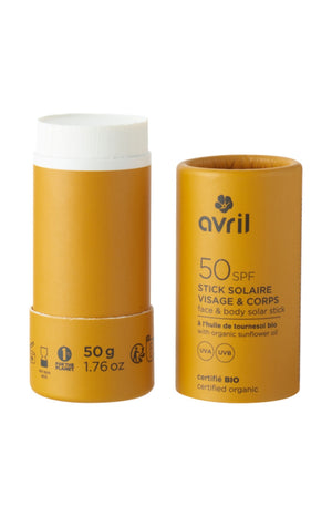 Stick solaire bio SPF 50 - Visage & corps - 50 g