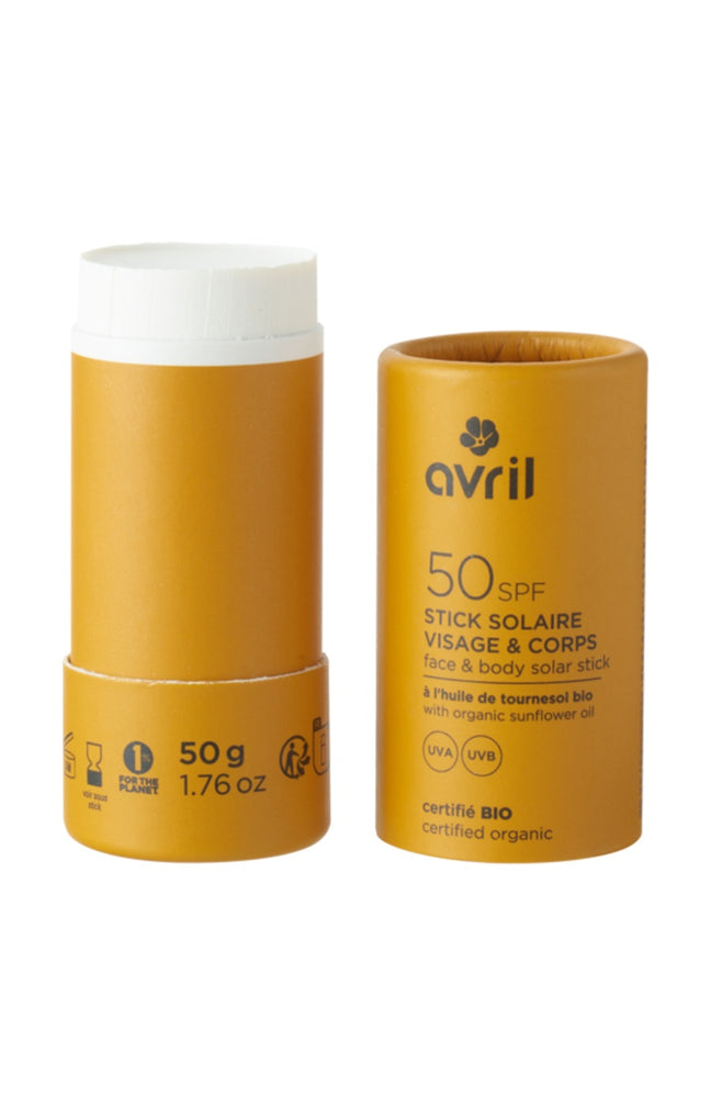 Stick solaire bio SPF 50 - Visage & corps - 50 g