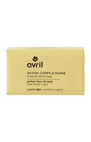 Savon solide bio - Fleur de tiaré - Corps & mains - 100 g