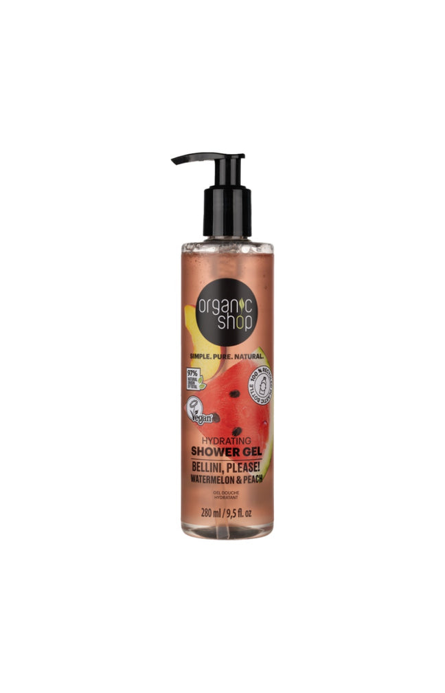 Gel douche hydratant - Pastèque & pêche - 280 ml