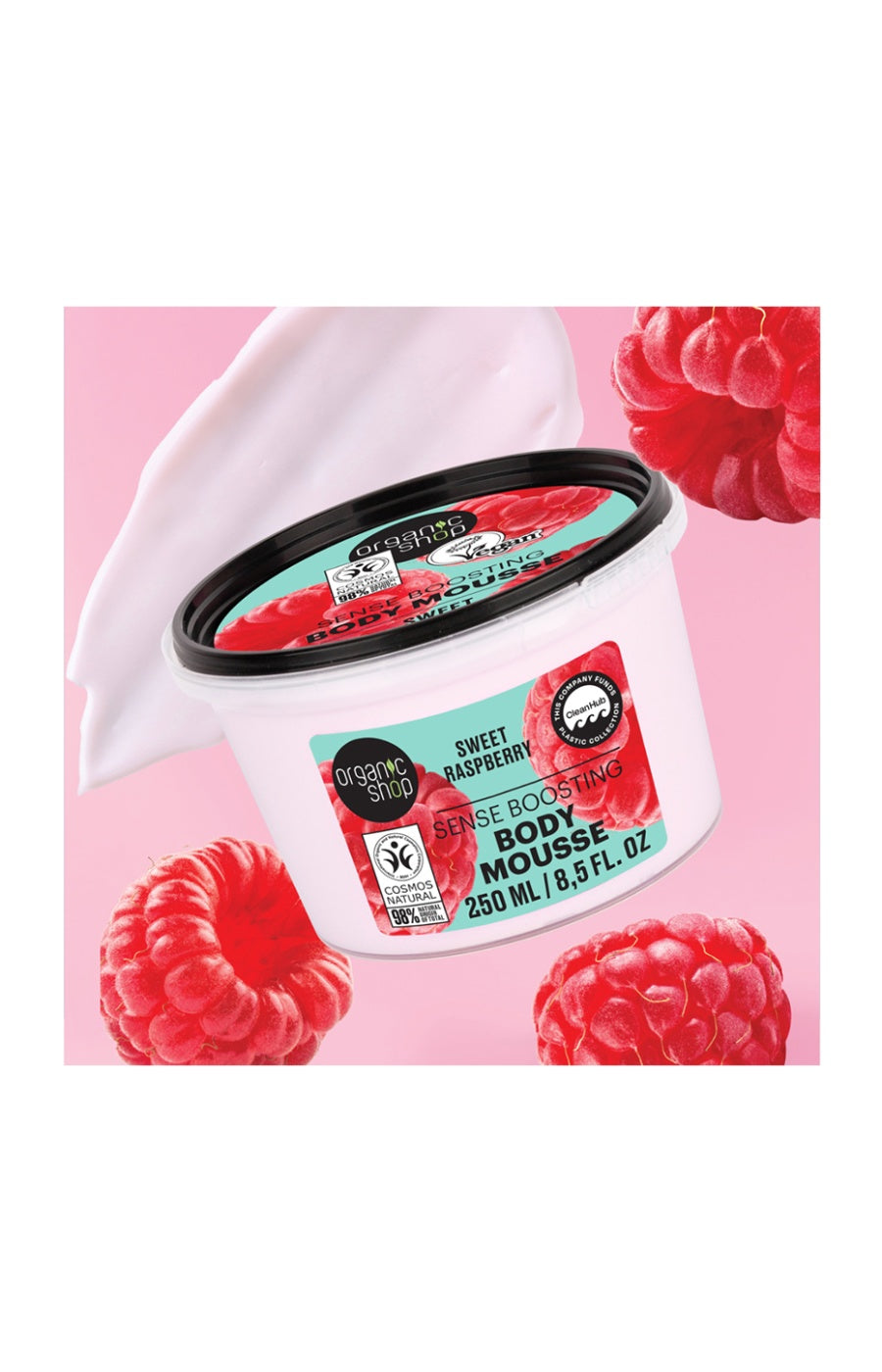 Crème mousse revitalisante - Framboise - Corps - 250 ml