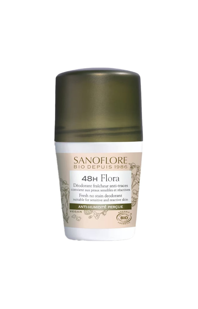 Déodorant roll-on bio 24h - Flora - 50 ml