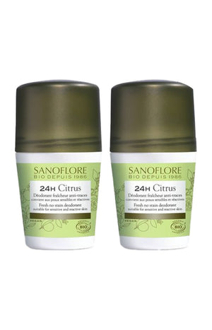 Déodorants roll-on bio 24h - Citrus - 2 x 50 ml