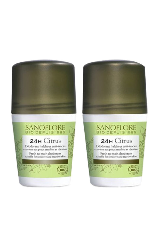 Déodorants roll-on bio 24h - Citrus - 2 x 50 ml