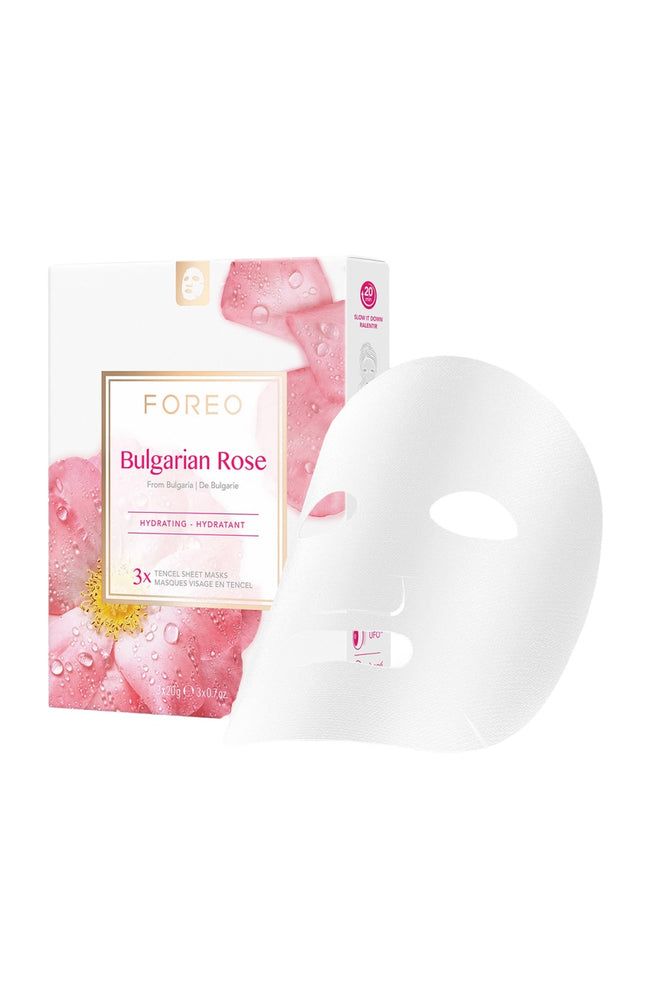 Masques en tissu régénérant - Farm To Face - Huile de rose - Peaux sèches - 3 unités