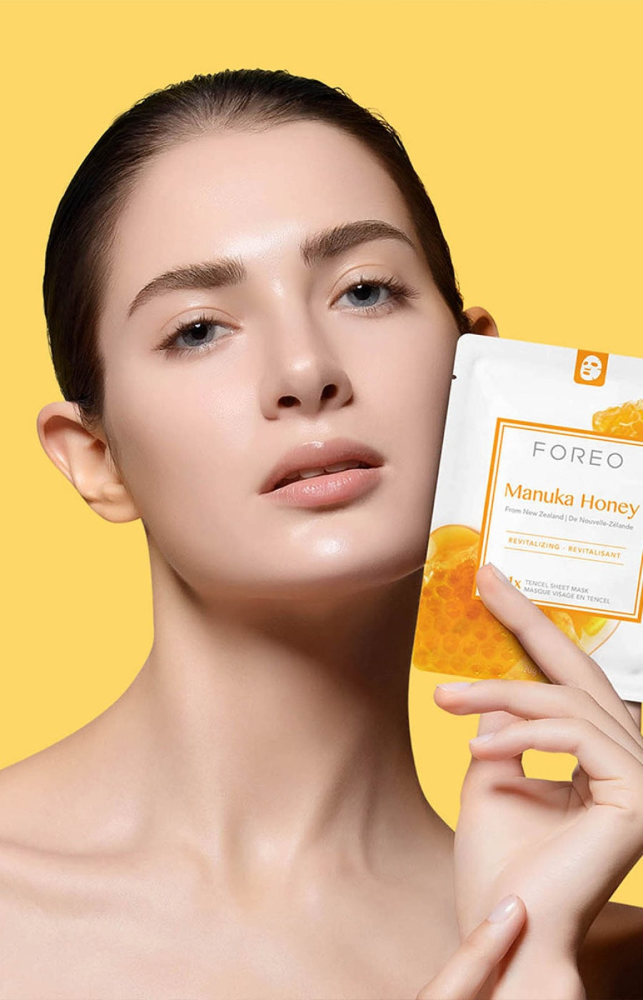 Masques en tissu revitalisants - Farm To Face - Miel de Manuka - Peaux sèches & matures - 3 unités