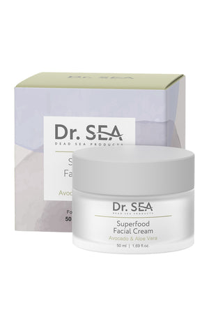 Crème hydratante - Avocat & aloe verra - Visage - 50 ml