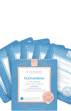 Masques nourrissants UFO™ - H2 Overdose - Peaux déshydratées - 6 unités