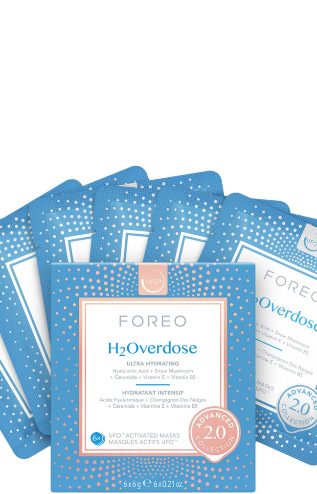 Masques nourrissants UFO™ - H2 Overdose - Peaux déshydratées - 6 unités