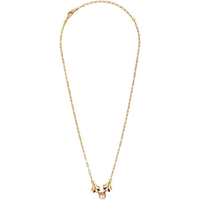 Collier Amelita - Métal doré à l'or jaune, cabochons & cristaux