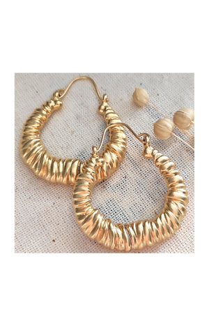 Boucles d'oreilles - Laiton plaqué or