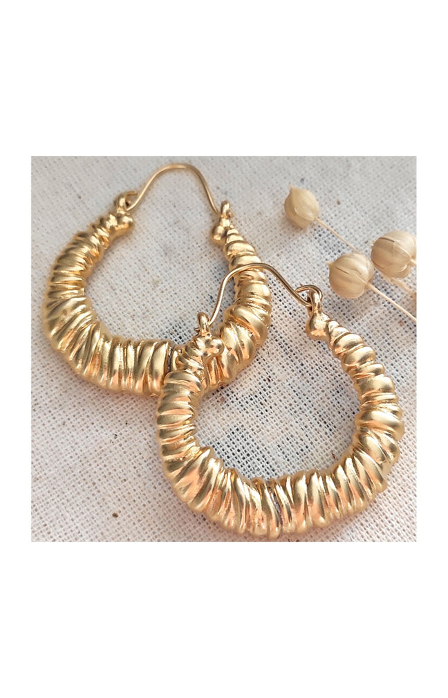Boucles d'oreilles - Laiton plaqué or