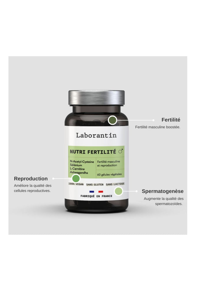 Compléments alimentaires - Nutri fertilité - Homme - 1 mois