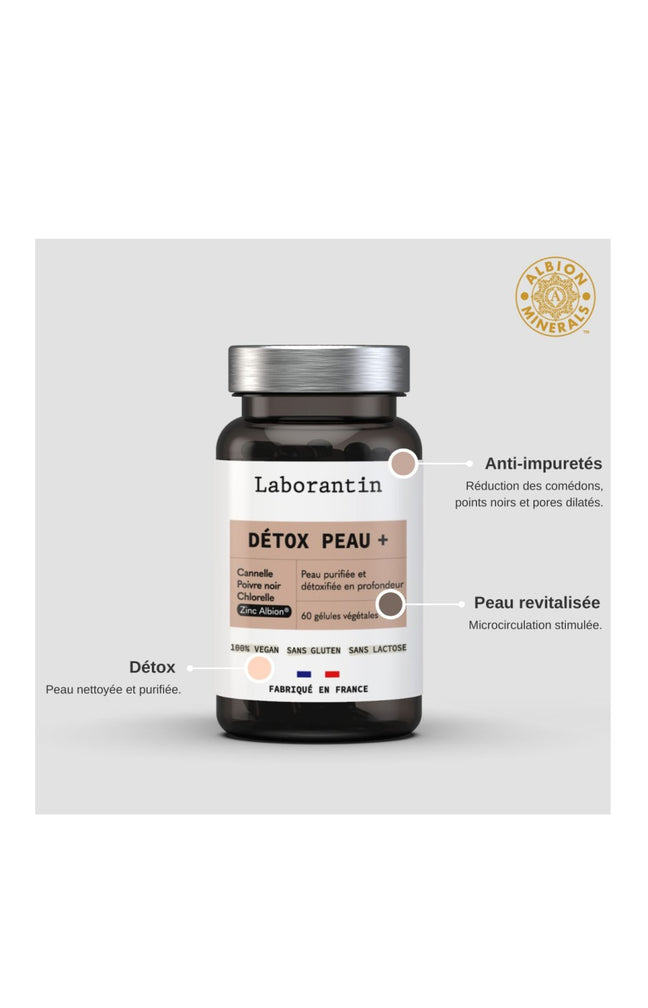 Compléments alimentaires - Détox peau + - 1 mois