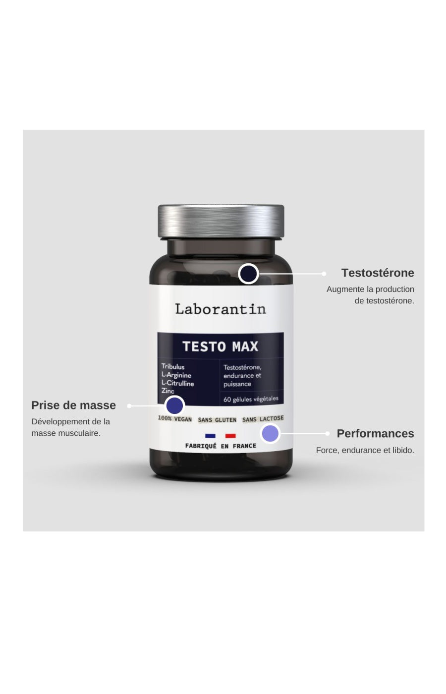 Compléments alimentaires - Testo Max - Homme - 1 mois